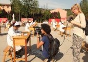 德国电视台科教频道《伽利略》摄制组走进三和 用镜头记...